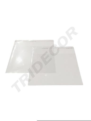 [010894] Saco 20X15+5CM com aba adesiva, 100PCS