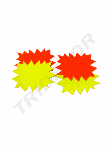 [014330] Poster Apli 100402 24X32cm 25/Pq Flash Orange and Yellow