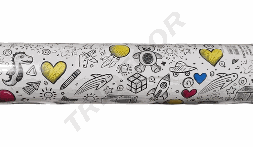 [014176MR] Zeichnung von Geschenkpapier in verschiedenen Rottönen