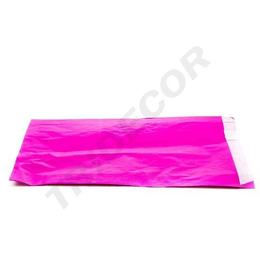 [010408] Busta in carta di cellulosa fucsia 3,5X18X29cm 100 unità