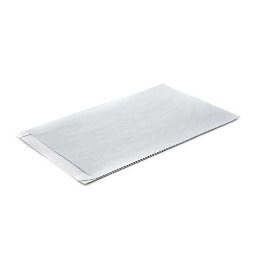 [010748] Silver Cellulose Paper Envelope 18+4X29cm 50 units