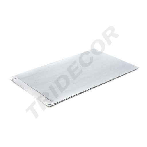 [010748] Sobres De Papel con Fuelle 18+4X29 Cm Color Plata 50 Unidades