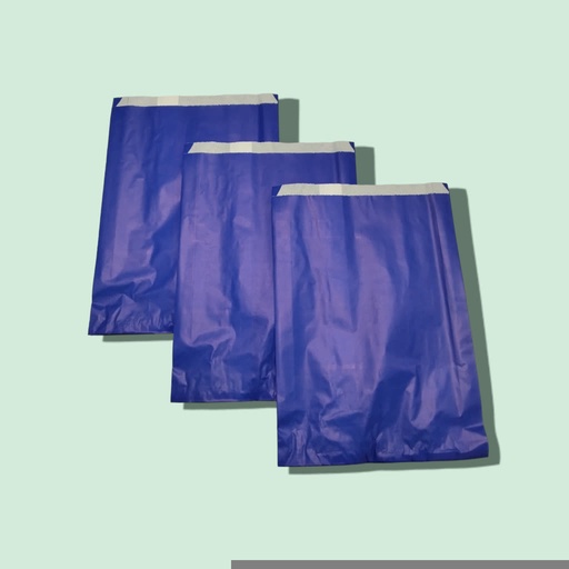 [010460] White Paper Envelope 30+8X50 Navy Blue 40 Gr 50 units/Pack 10 Packs/Box