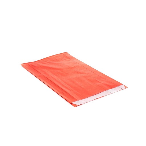 [010407] Roter Zellulosepapierumschlag 18+4.5X29cm 100 Stück