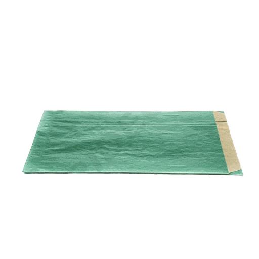 [010257] Busta in carta Kraft verde scuro 18+7X27cm 50 unità