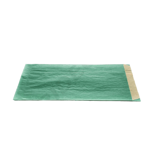 [010257] Dunkelgrüne Kraftpapier-Umschläge 18+7X27cm 50 Stück