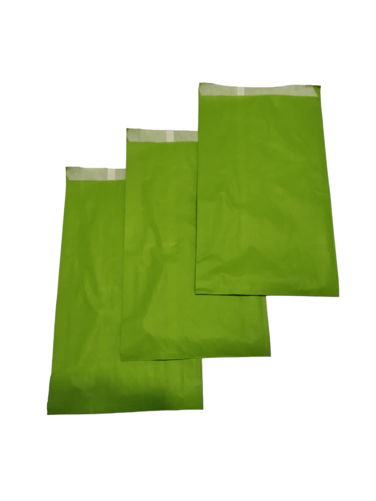 [010463] Enveloppe blanche pistache 18+4X32cm 100 unités/Paquet