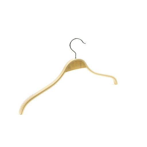 [005052] Perchas De Madera Con Silicona Antideslizante 5 Unidades
