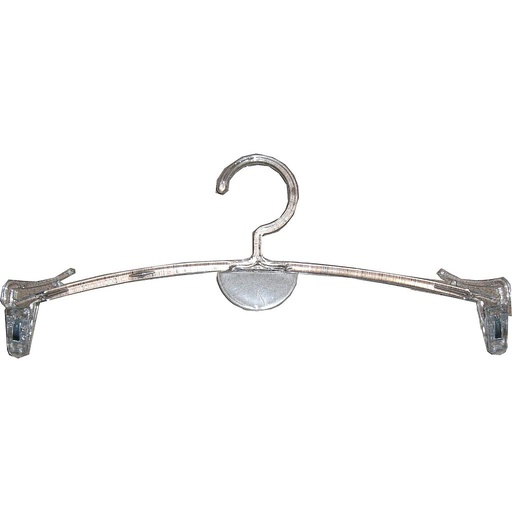 [005032] Plastic Hanger with Clips for Lingerie 27.5cm 5 units