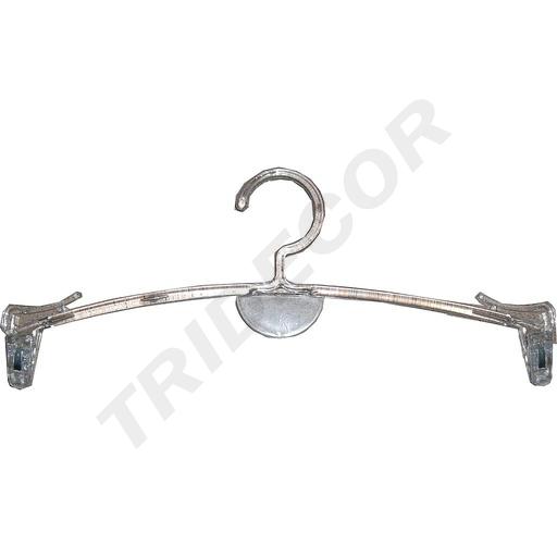 [005032] Plastic Hanger with Clips for Lingerie 27.5cm 5 units