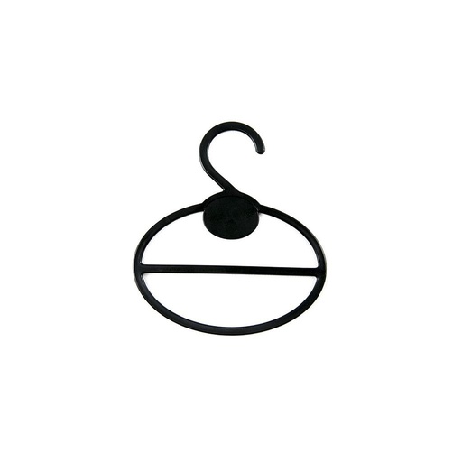 [005149] 黑色椭圆塑料丝巾圈Percha de Plástico Ovalada para Fulares Color Negro