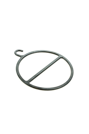 [005084] Round Plastic Hanger for Scarves, Color Black, 10 units