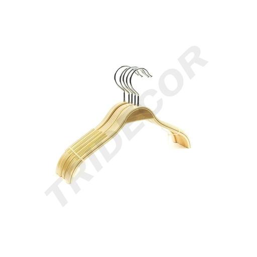 [005085] Perchas de Madera para Niños con Antideslizante 32 cm 5 unidades