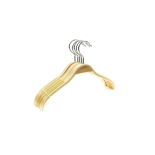 [005085] Perchas de Madera para Niños con Antideslizante 32cm 5unidades