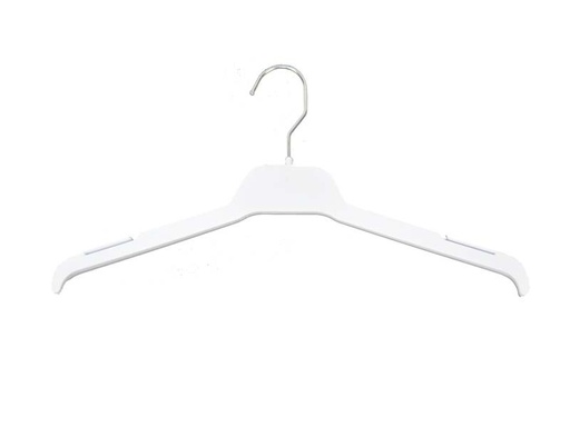 [005103] White Plastic Children's Hanger 32cm