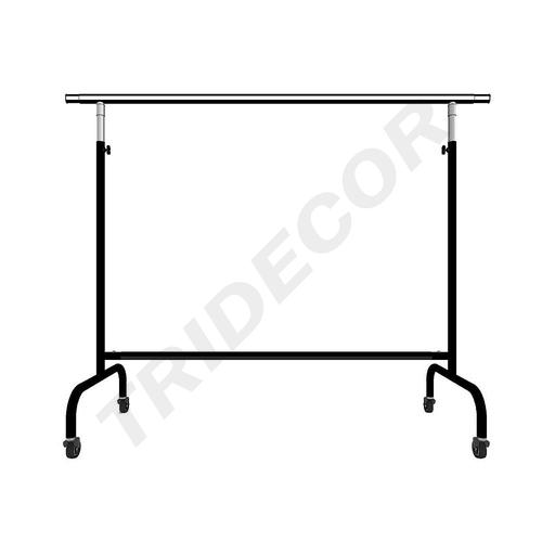 [038911] Porte-manteau en acier réglable avec bras extensibles, noir, 150X130X56cm