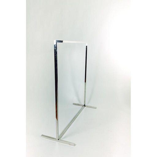 [038204] Simple Steel Coat Rack with Square Tube 130X120X50cm