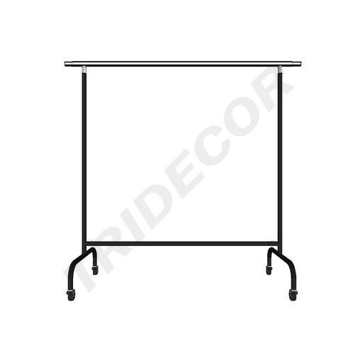 [038929] Steel Coat Rack with Extendable Arms Black 160X150X58cm
