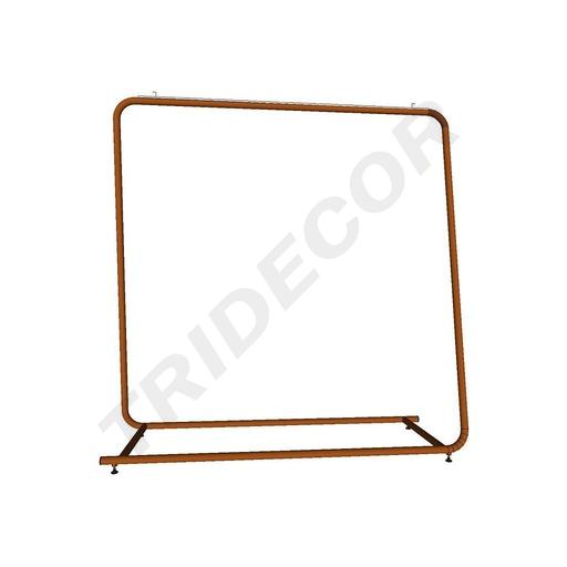 [038921] Grand Porte-manteau en Acier Couleur Bronze 154X150X50cm