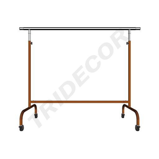 [038910] Cabide de aço ajustável com braços extensíveis, cor bronze, 150X130X56cm