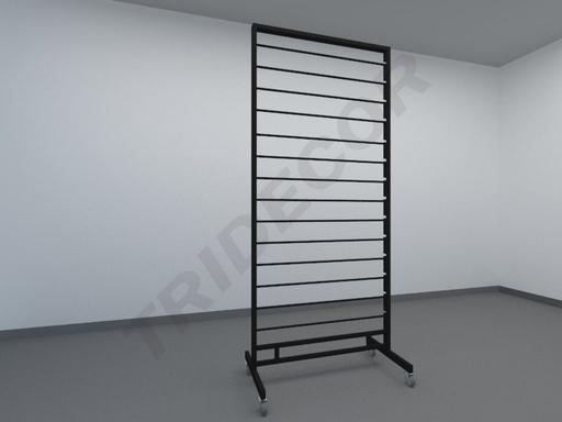 [038291] Ausstellungsständer für Schals und Taschentücher Farbe Schwarz 180X80X40.5 cm