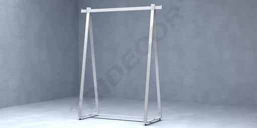[038304] Porte-manteau forme triangulaire couleur blanc mat 150X120X48cm
