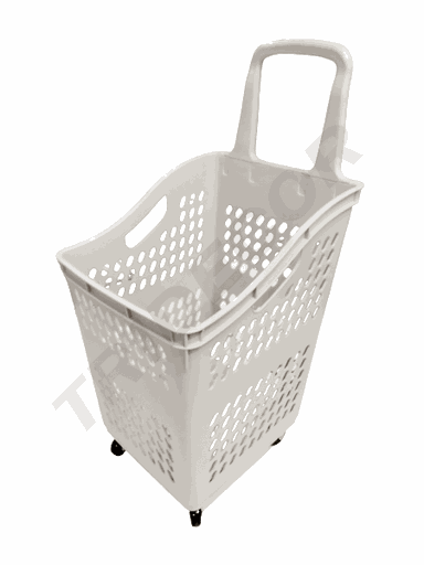 [014556] Cesta De Supermercado 50L Color Gris