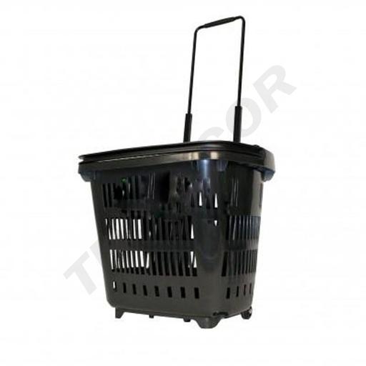 [6014560] Cestino del supermercato nero 50 L