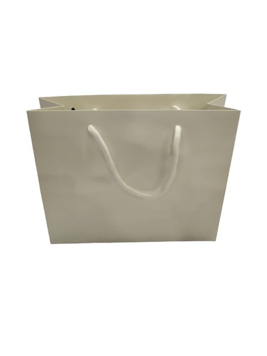 [010982] Bolsas Asa Algodón Color Blanco 14X6X11 Cm 12 Unidades