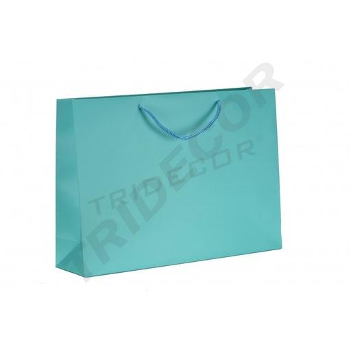 [010991] Luxury Bags with Drawstring Handle 25X9X20cm Blue 12 units