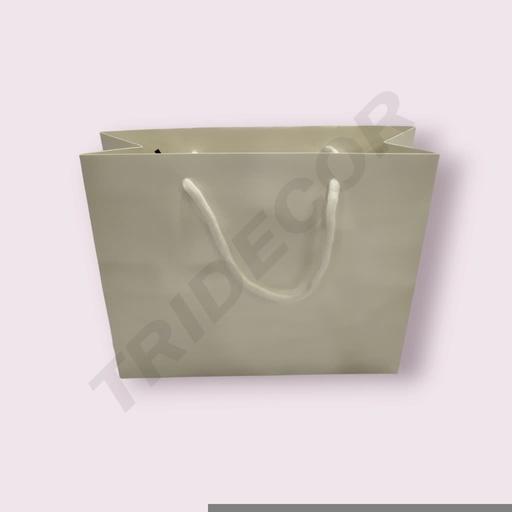 [010997] Borsa di lusso con coulisse 44X14X32cm Bianca 12 unità