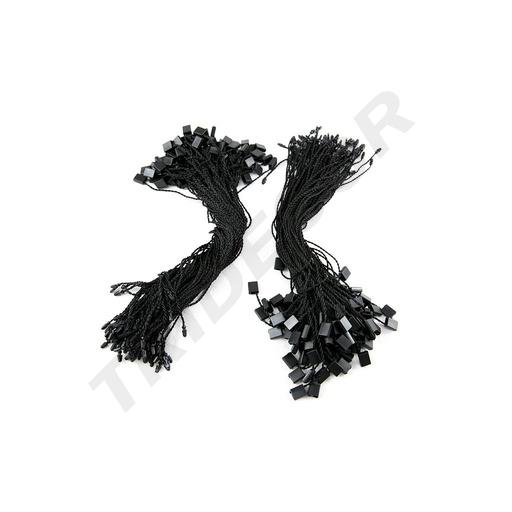 [014122] 黑色手穿绳 Navete Manual Negro para Etiquetar 1000/Paq 黑色手穿线