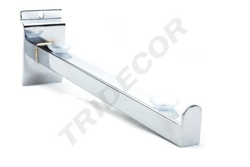 [002089] Suport pentru rafturi din lemn/sticlă ancorare Slat 25,5 cm