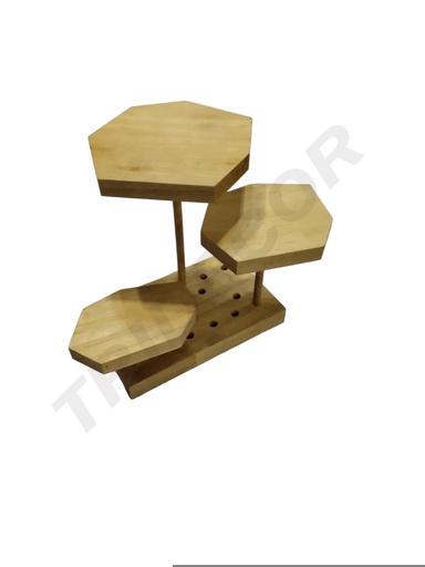 [0091013] 木七角亚麻参层展商 架 Expositor Madera Lino 3 Niveles