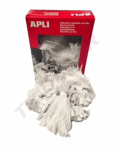[8410782003854] Etiqueta Con Hilo Blanca 1000U/Pcs 11X29mm Ref.385