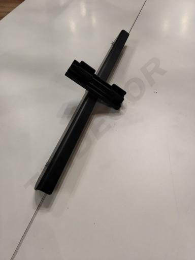 [006219] 双鱼尾中飞机架平托哑黑色Soporte de Estante para Tubo Retangular Negro 30cm 50uds/caja