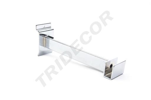 [002065] Suport tubular rectangular pentru panou cu lamele, 25 cm