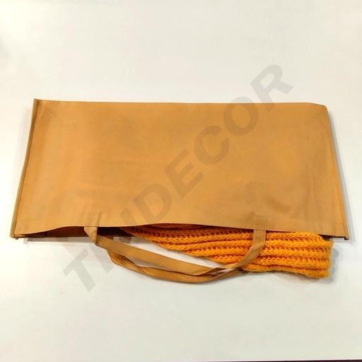 [010079] Bolsas De Tela Color Crema 36+13X68 Cm 25 Unidades