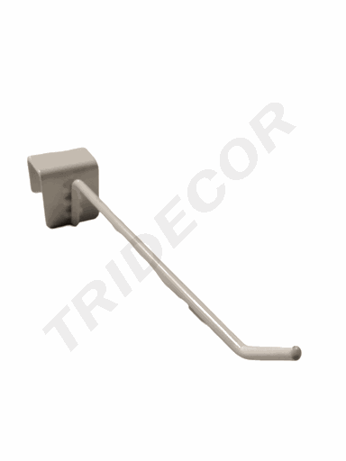 [001501] Gancho Branco para Tubo Rectângulo 15cm