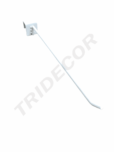 [001506] Gancho Branco para Tubo Retangular 25Cm