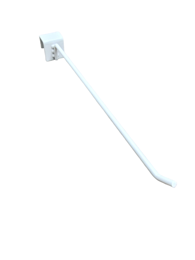 [001506] White Hook for Rectangular Tube 25Cm