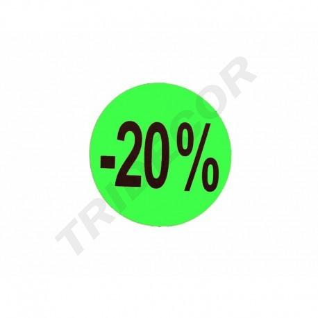 [014228.20] Marcaprecio 30 Percento 50 Buc 4.2X4.2cm Valio Colores