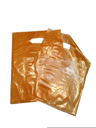 [010272] Bolsa Plástico Naranja 100/Paquete