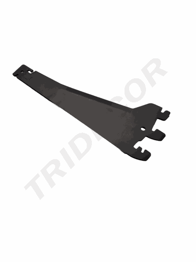 [013314] Base Prateleira Cinza 13cm Exterior (com Âncora 60cm)