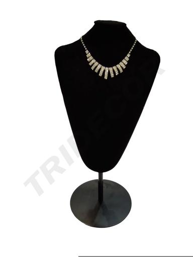 [009553] Expositor De Collares Terciopelo Negro