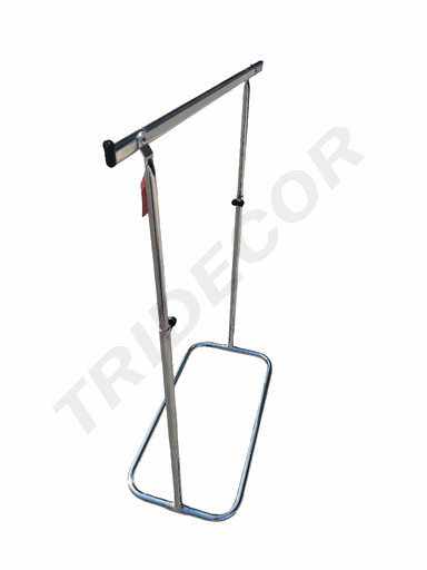 [038048] Perchero Cromado Para Ropa 76X39Cm