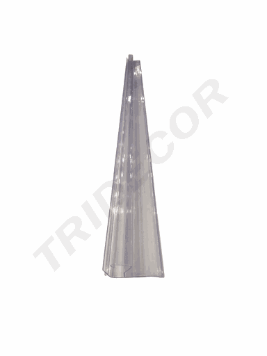 [013001] Portaprecio Transparente Para Tabla Madera 90Cm