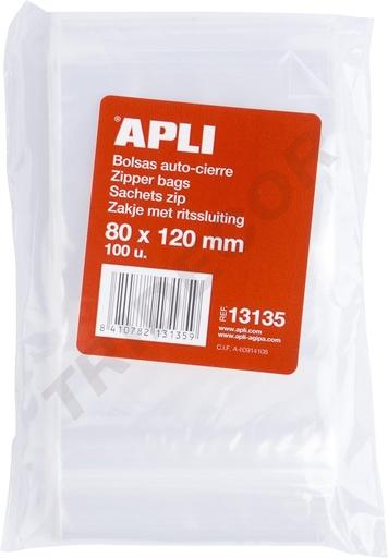 [8410782131359] Bolsas Auto Cierre 80X120mm 100Uds/Pq Ref 13135