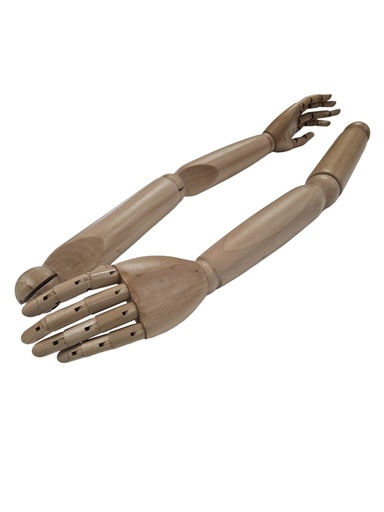 [6041001] Female Mannequin Arm Light Wood Color 6041001