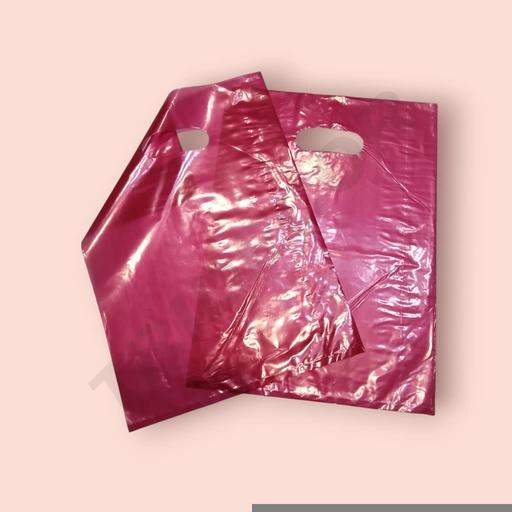 [010280] Transparent Red Plastic Bag 25X35 100/Pq